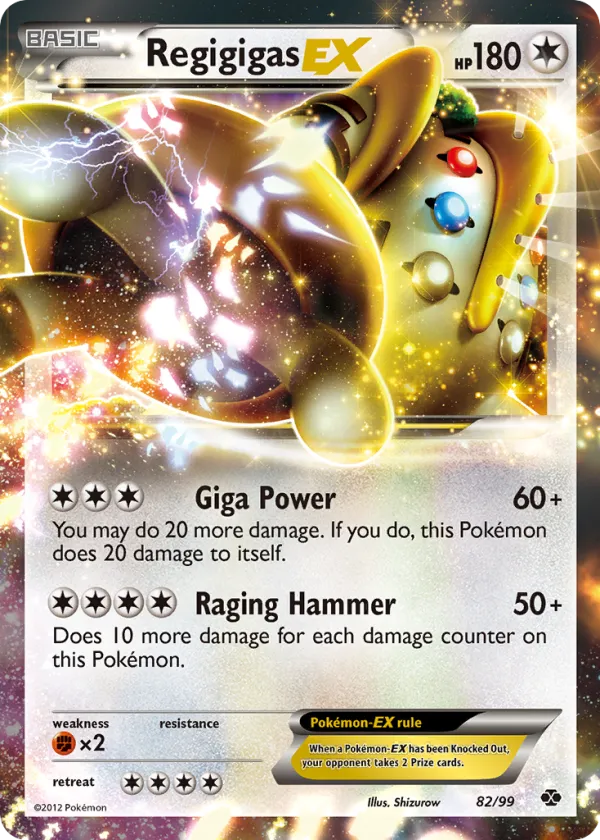 Regigigas-EX Pokémon Next Destinies #82 Holo
