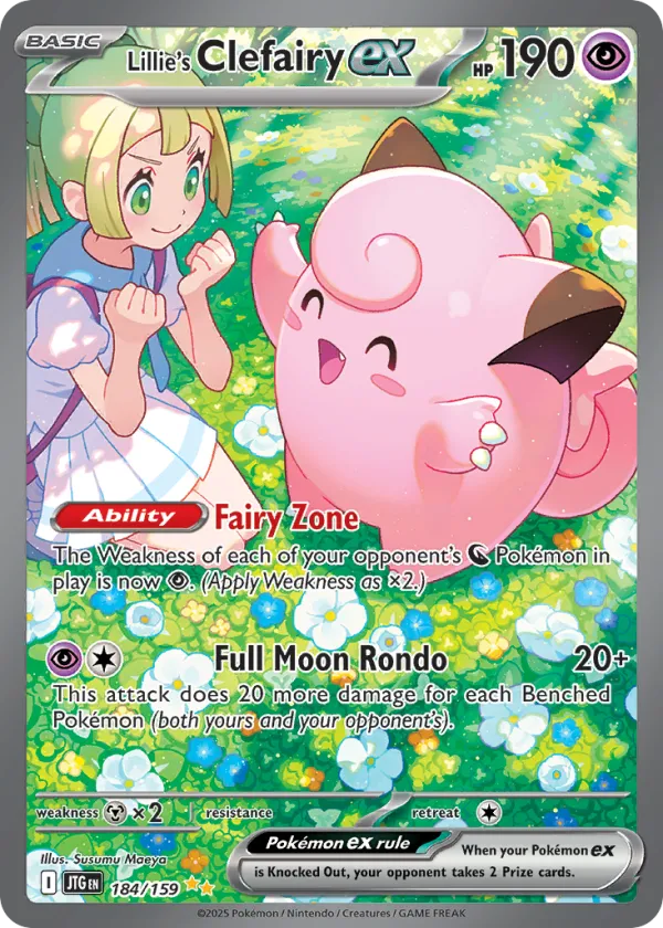 Lillie's Clefairy ex Pokémon Journey Together #184 Holo