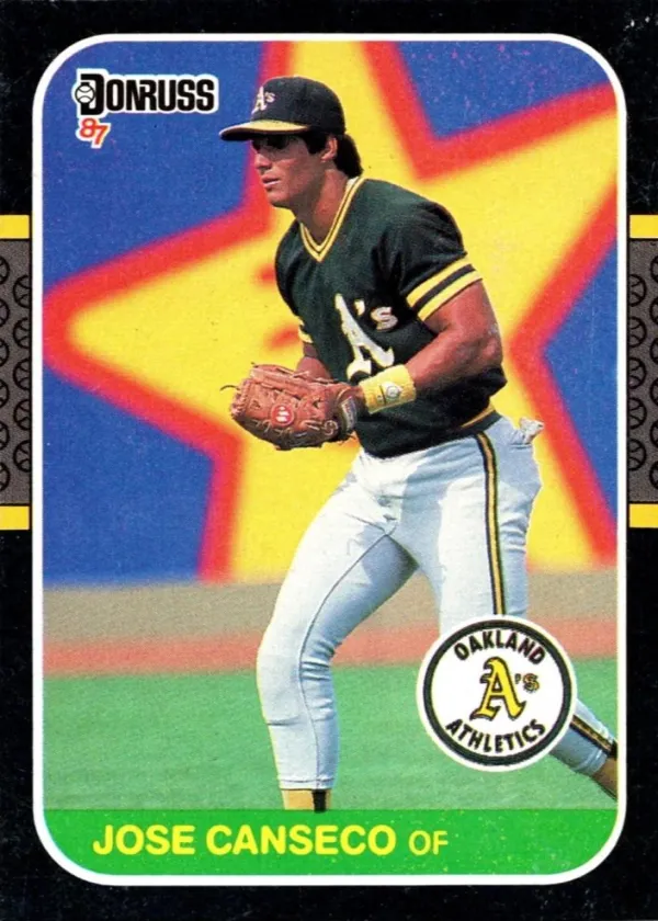 Jose Canseco 1987 Donruss Box Panels Baseball #PC-12