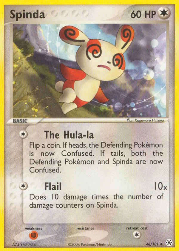 Spinda Pokémon Hidden Legends #48 Reverse Holo
