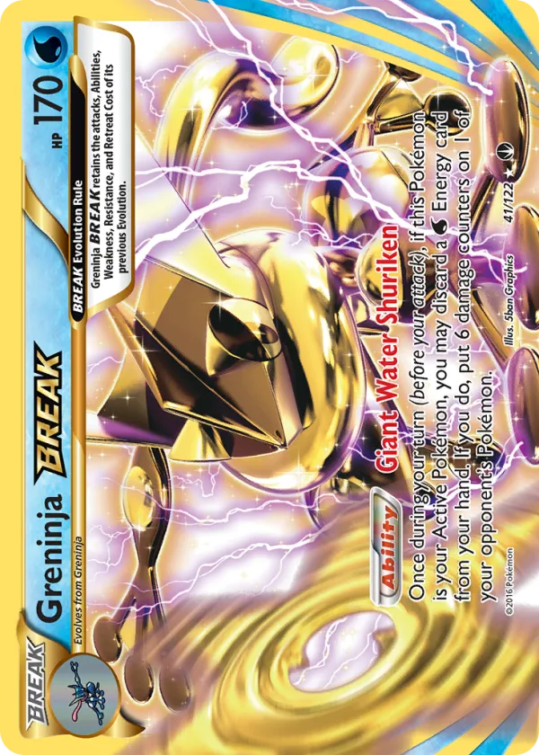 Greninja BREAK Pokémon BREAKpoint #41 Holo