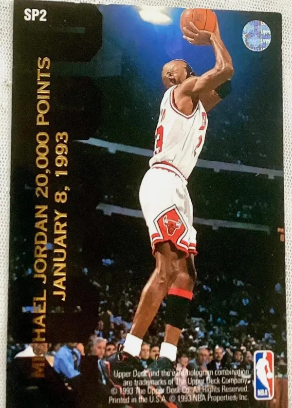 Michael Jordan 1992 Upper Deck Basketball 20,000 Points #SP2