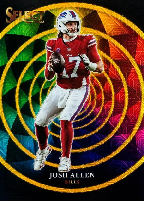 Josh Allen 2025 Panini Select Color Wheel Football Gold #3