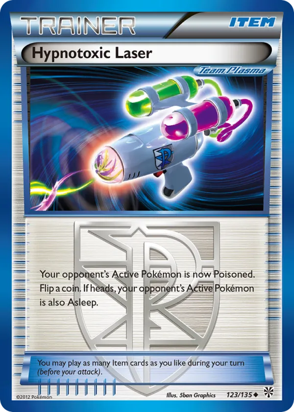 Hypnotoxic Laser Pokémon Plasma Storm #123 Reverse Holo