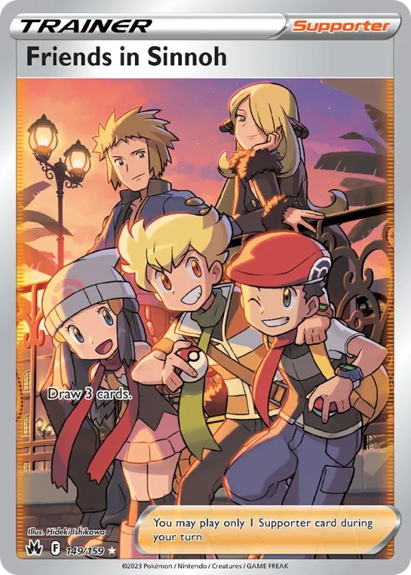Friends in Sinnoh Pokémon Crown Zenith #149 Holo