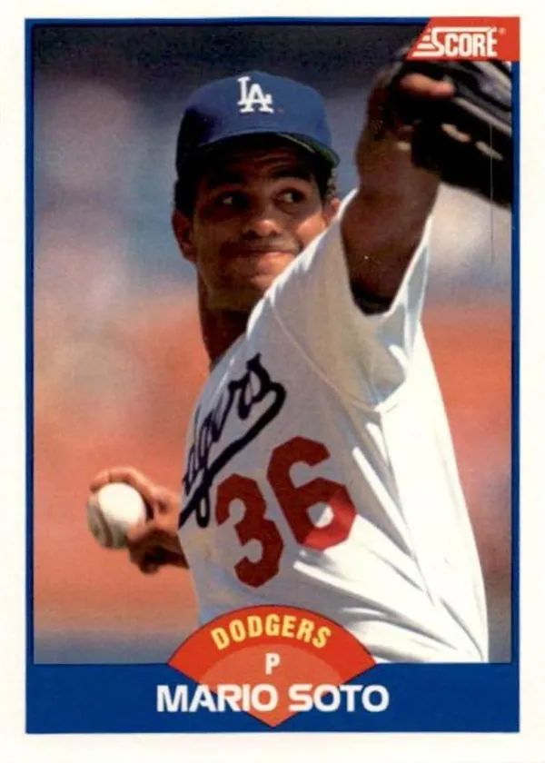 Mario Soto 1989 Score Baseball #588