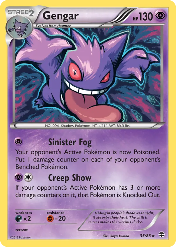 Gengar Pokémon Generations #35 Holo