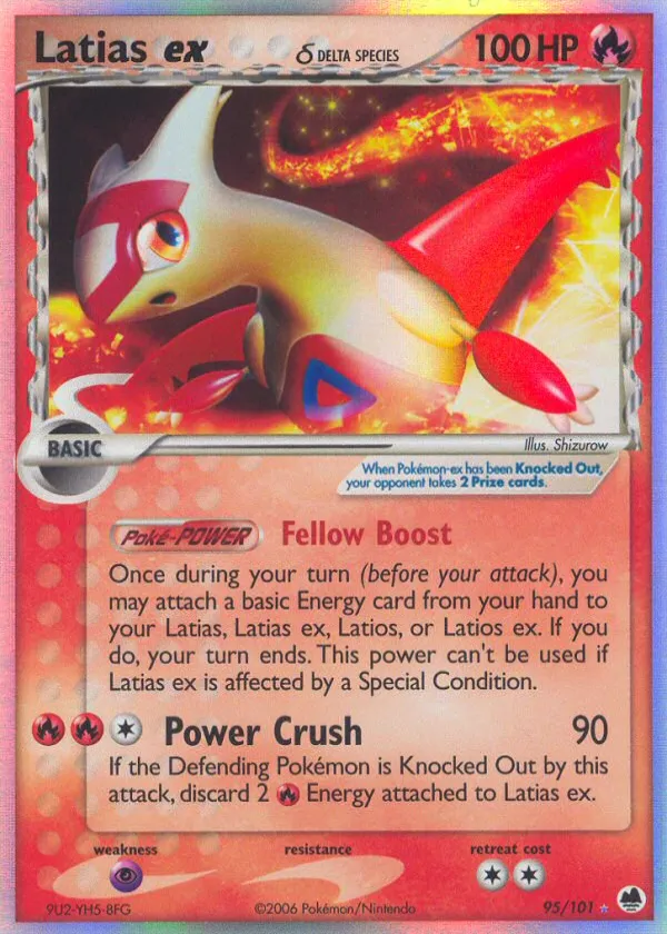 Latias ex δ Pokémon Dragon Frontiers #95 Holo