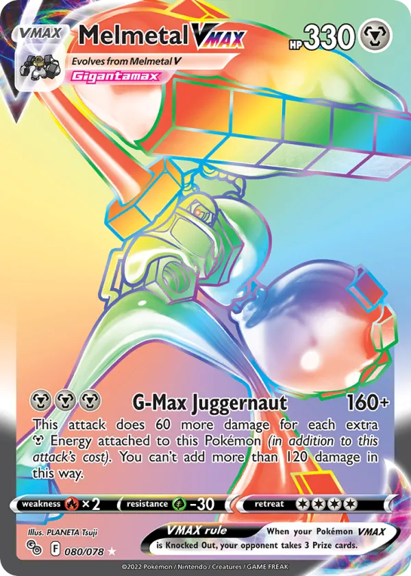 Melmetal VMAX Pokémon Pokémon GO #80 Holo