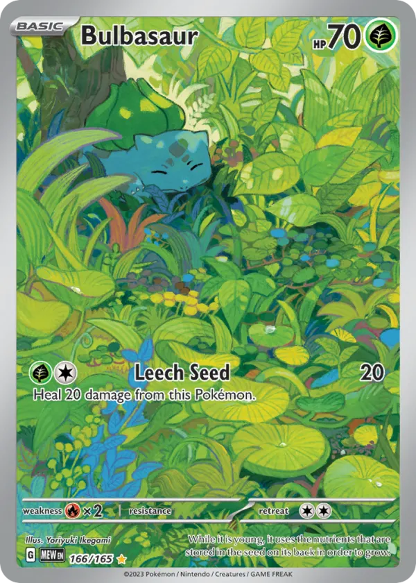 Bulbasaur Pokémon 151 #166 Holo