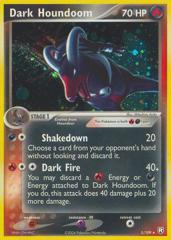 Dark Houndoom Pokémon Team Rocket Returns #5 Reverse Holo