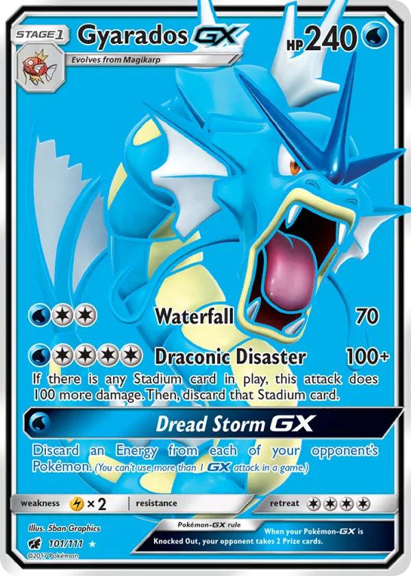 Gyarados-GX Pokémon Crimson Invasion #101 Holo