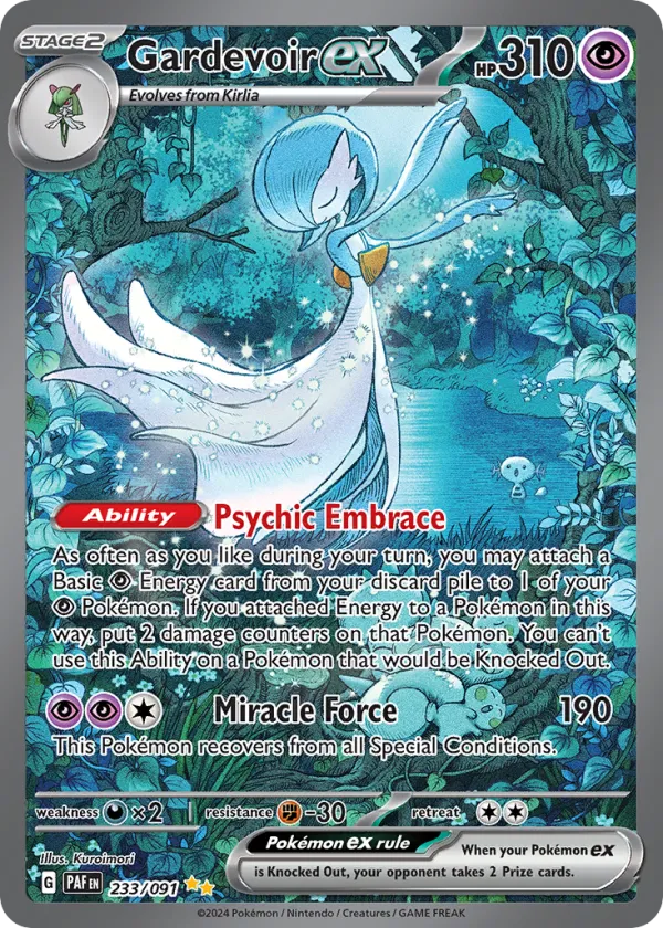 Gardevoir ex Pokémon Paldean Fates #233 Holo