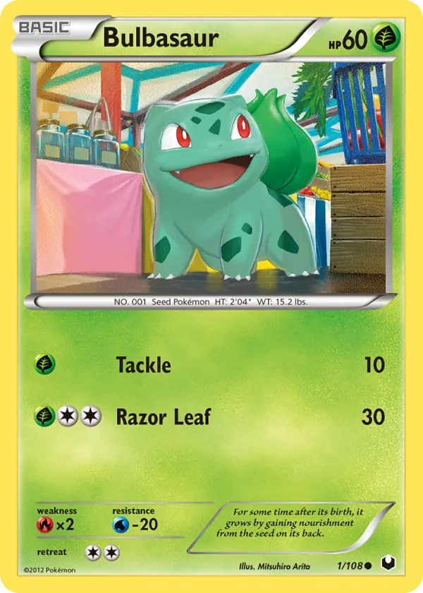 Bulbasaur Pokémon Dark Explorers #1 Reverse Holo