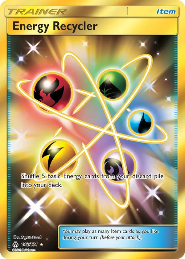 Energy Recycler Pokémon Forbidden Light #143 Holo