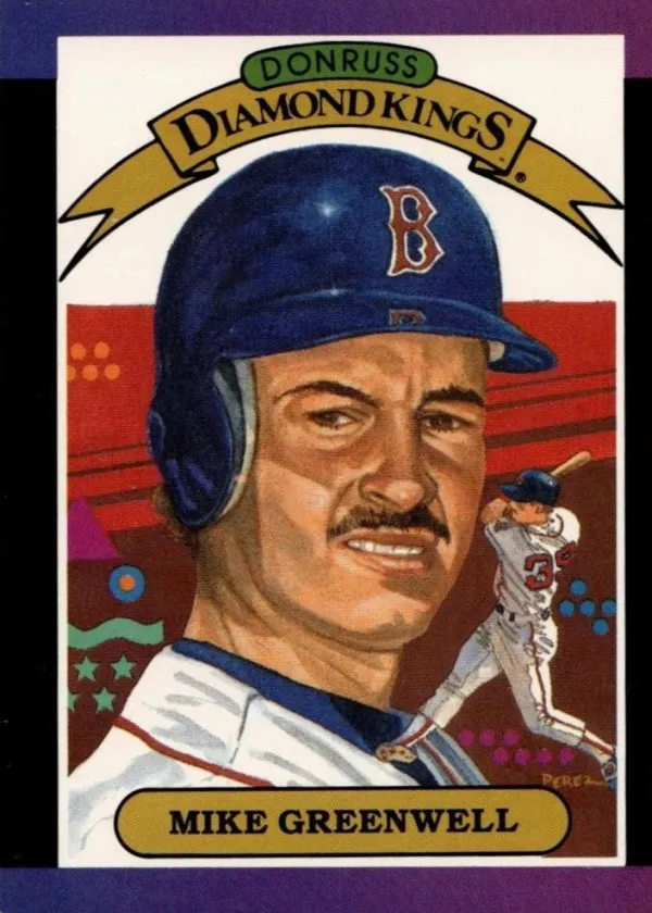 Mike Greenwell 1989 Donruss Diamond Kings Baseball #1