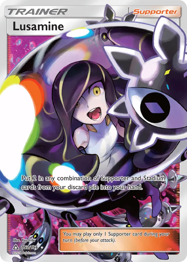 Lusamine Pokémon Ultra Prism #153 Holo