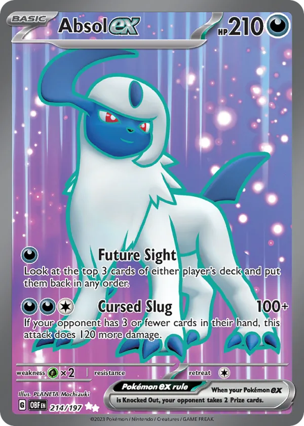 Absol ex Pokémon Obsidian Flames #214 Holo