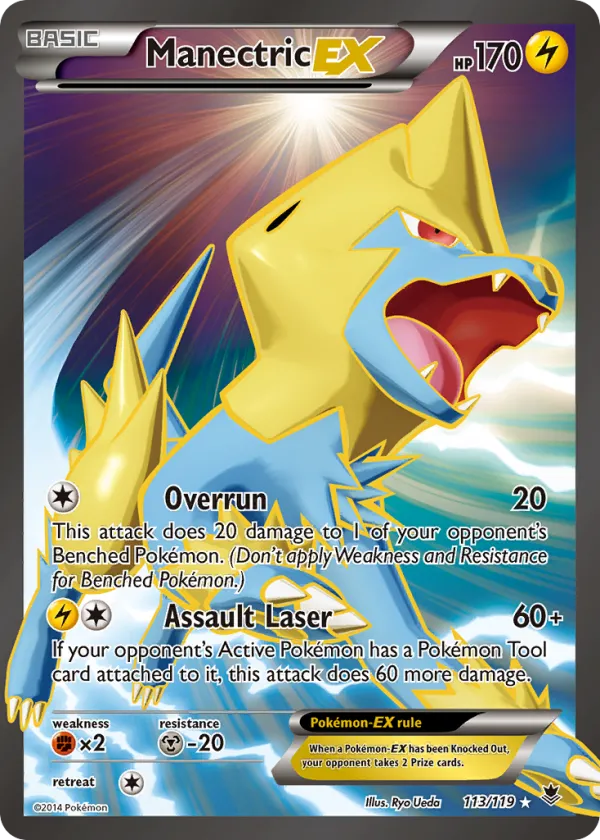 Manectric-EX Pokémon Phantom Forces #113 Holo