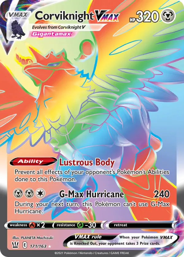 Corviknight VMAX Pokémon Battle Styles #171 Holo
