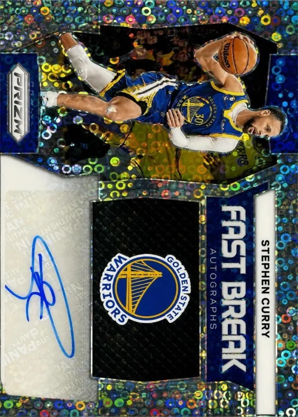 Stephen Curry 2023 Panini Prizm Fast Break Autographs Basketball #FB-SCG