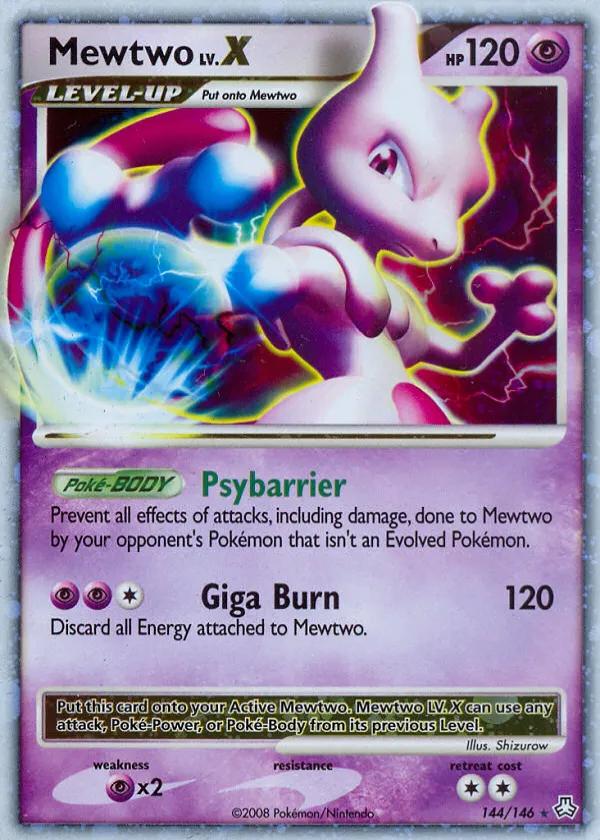 Mewtwo LV.X Pokémon Legends Awakened #144 Holo