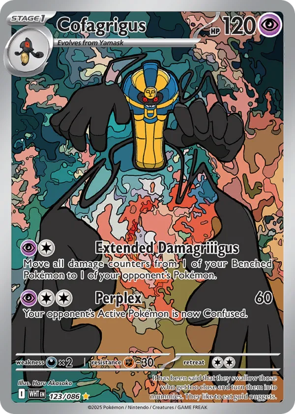 Cofagrigus Pokémon White Flare #123 Holo