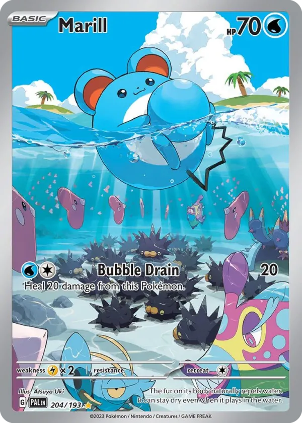 Marill Pokémon Paldea Evolved #204 Holo