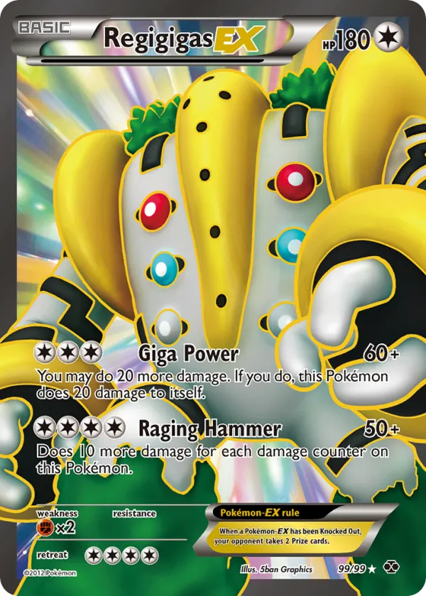 Regigigas-EX Pokémon Next Destinies #99 Holo