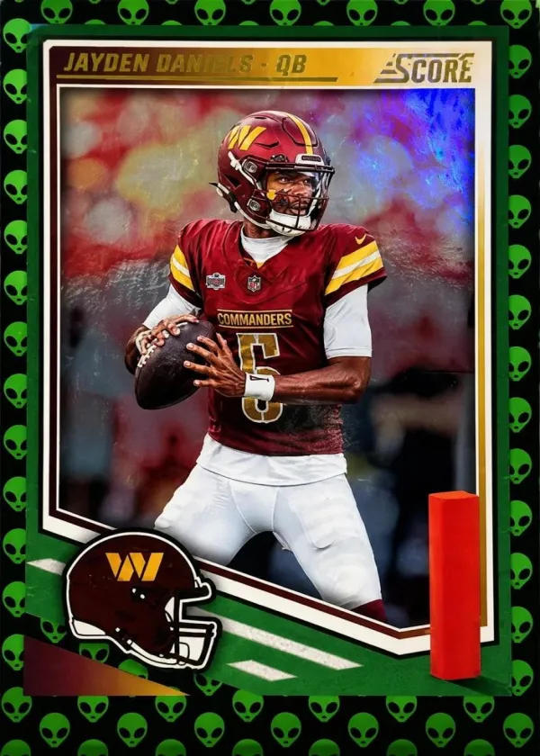 Jayden Daniels 2025 Panini Score Football Extraterrestrial #195