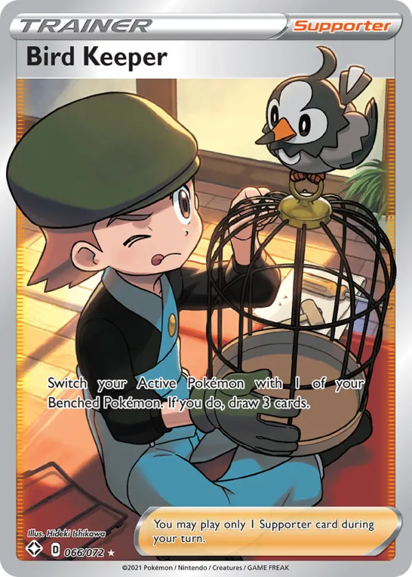 Bird Keeper Pokémon Shining Fates #66 Holo