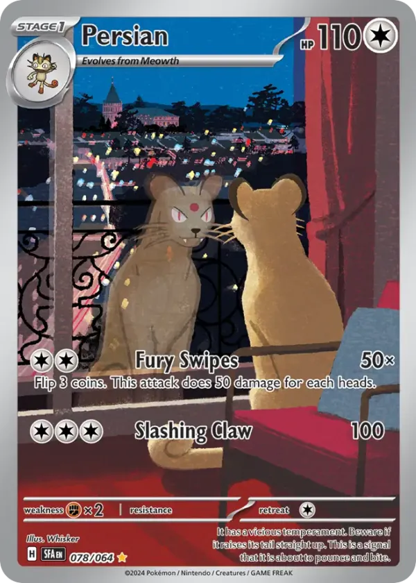 Persian Pokémon Shrouded Fable #78 Holo