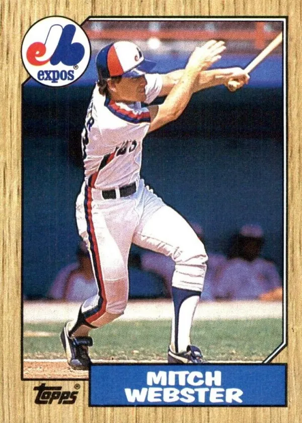 Mitch Webster 1987 Topps Baseball #442