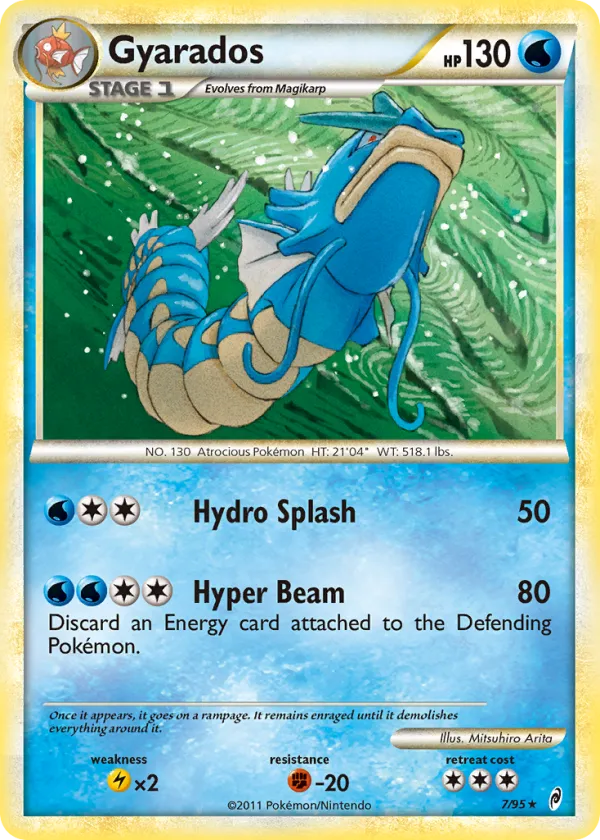 Gyarados Pokémon Call of Legends #7 Holo