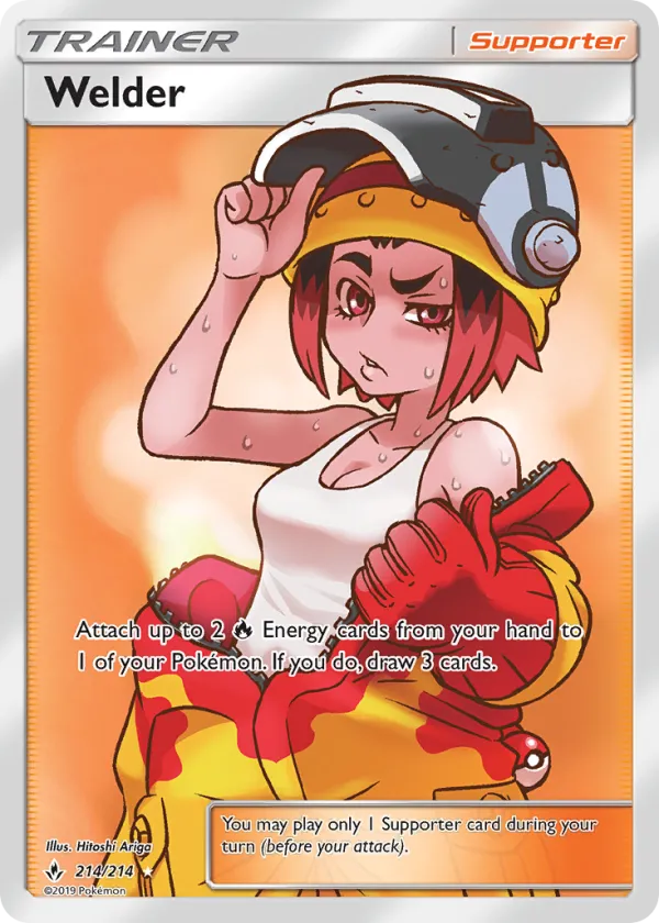 Welder Pokémon Unbroken Bonds #214 Holo