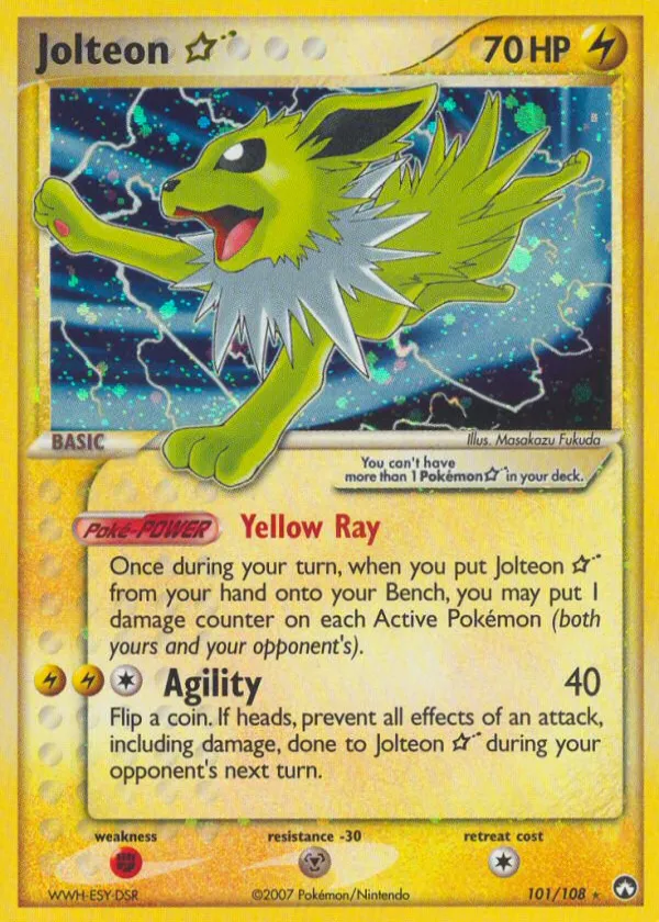 Jolteon ★ Pokémon Power Keepers #101 Holo