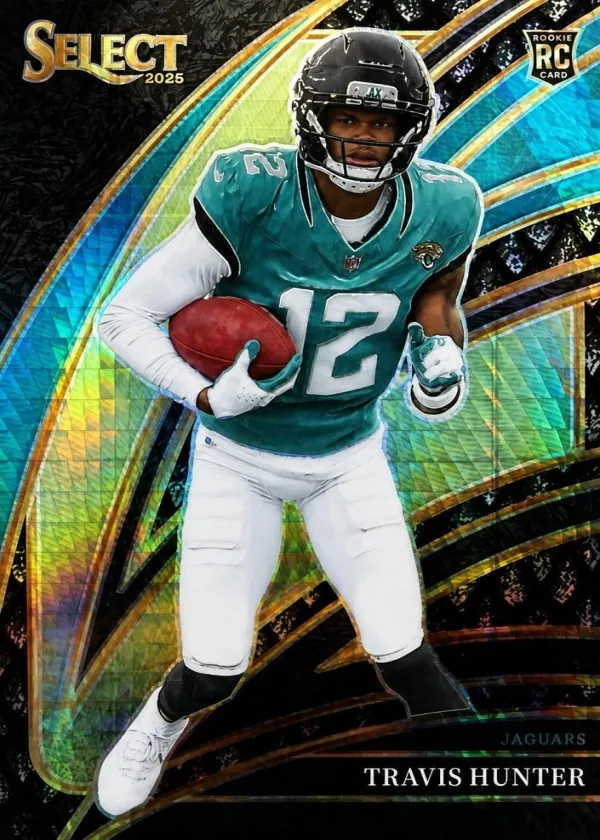 Travis Hunter 2025 Panini Select Club Level Football Black Dragon Scale #228