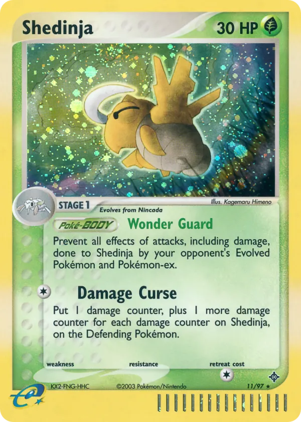 Shedinja Pokémon Dragon #11 Reverse Holo