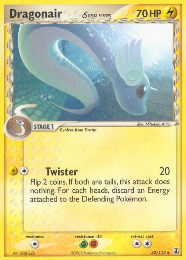 Dragonair δ Pokémon Delta Species #42 Reverse Holo