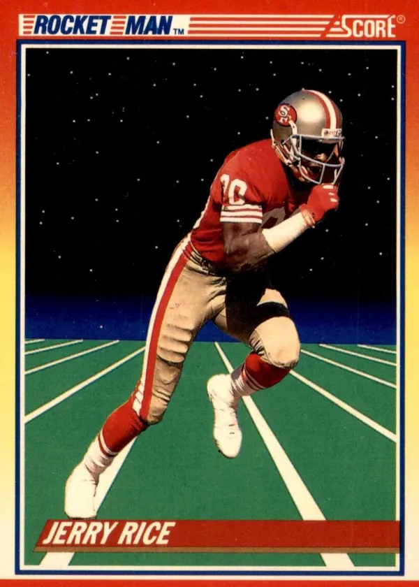 Jerry Rice 1990 Score Rocket Man Football #556