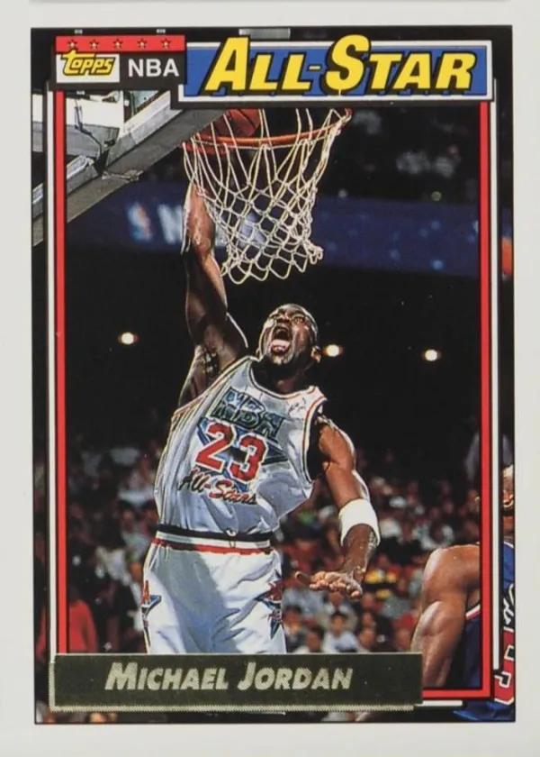 Michael Jordan 1992 Topps All-Star Basketball Gold #115
