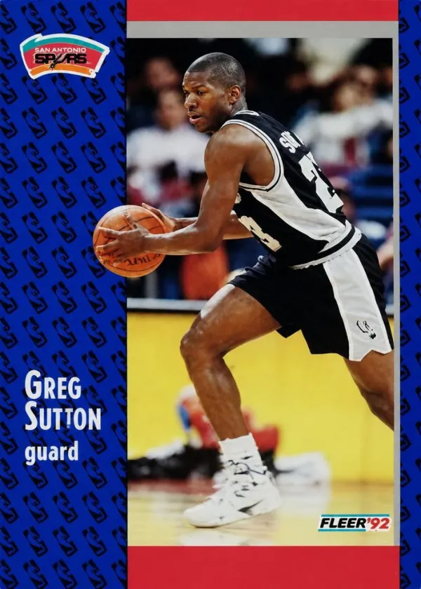 Greg Sutton 1991 Fleer Basketball #356
