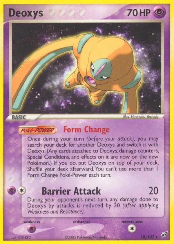Deoxys Pokémon Deoxys #18 Reverse Holo