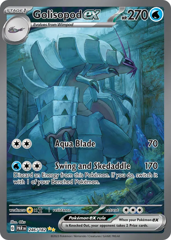 Golisopod ex Pokémon Paradox Rift #246 Holo