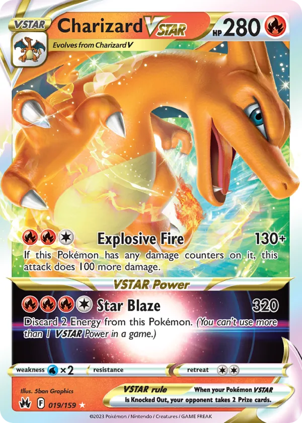 Charizard VSTAR Pokémon Crown Zenith #19 Holo