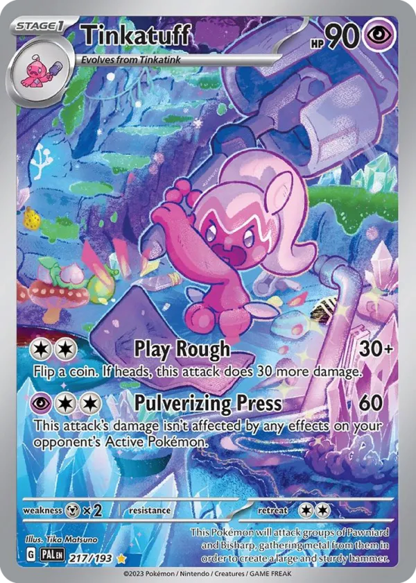 Tinkatuff Pokémon Paldea Evolved #217 Holo