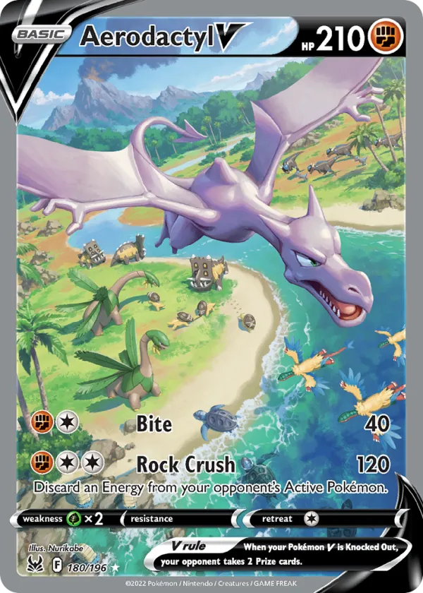 Aerodactyl V Pokémon Lost Origin #180 Holo