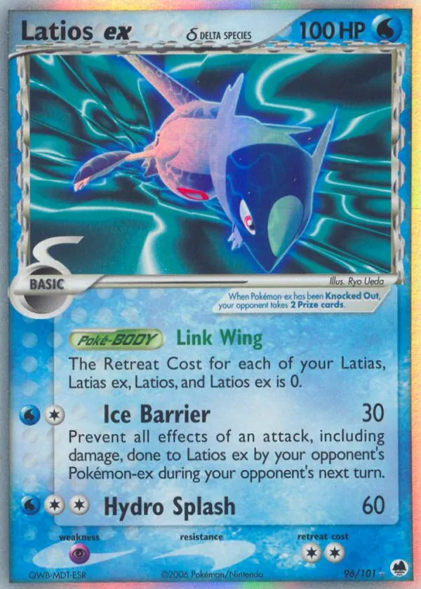 Latios ex δ Pokémon Dragon Frontiers #96 Holo