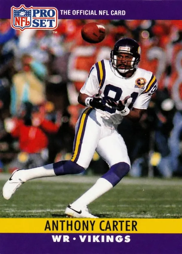 Anthony Carter 1990 Pro Set Football #187
