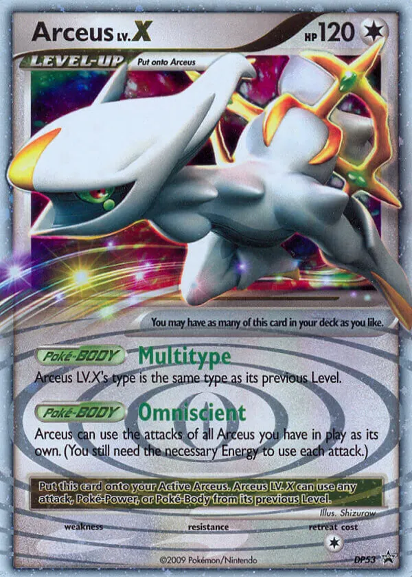 Arceus LV.X Pokémon DP Black Star Promos #DP53 Holo